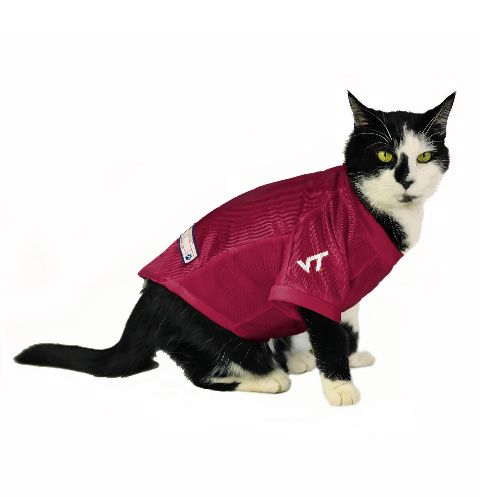 Virginia Tech Hokies Pet Jersey Stretch Size L - Special Order