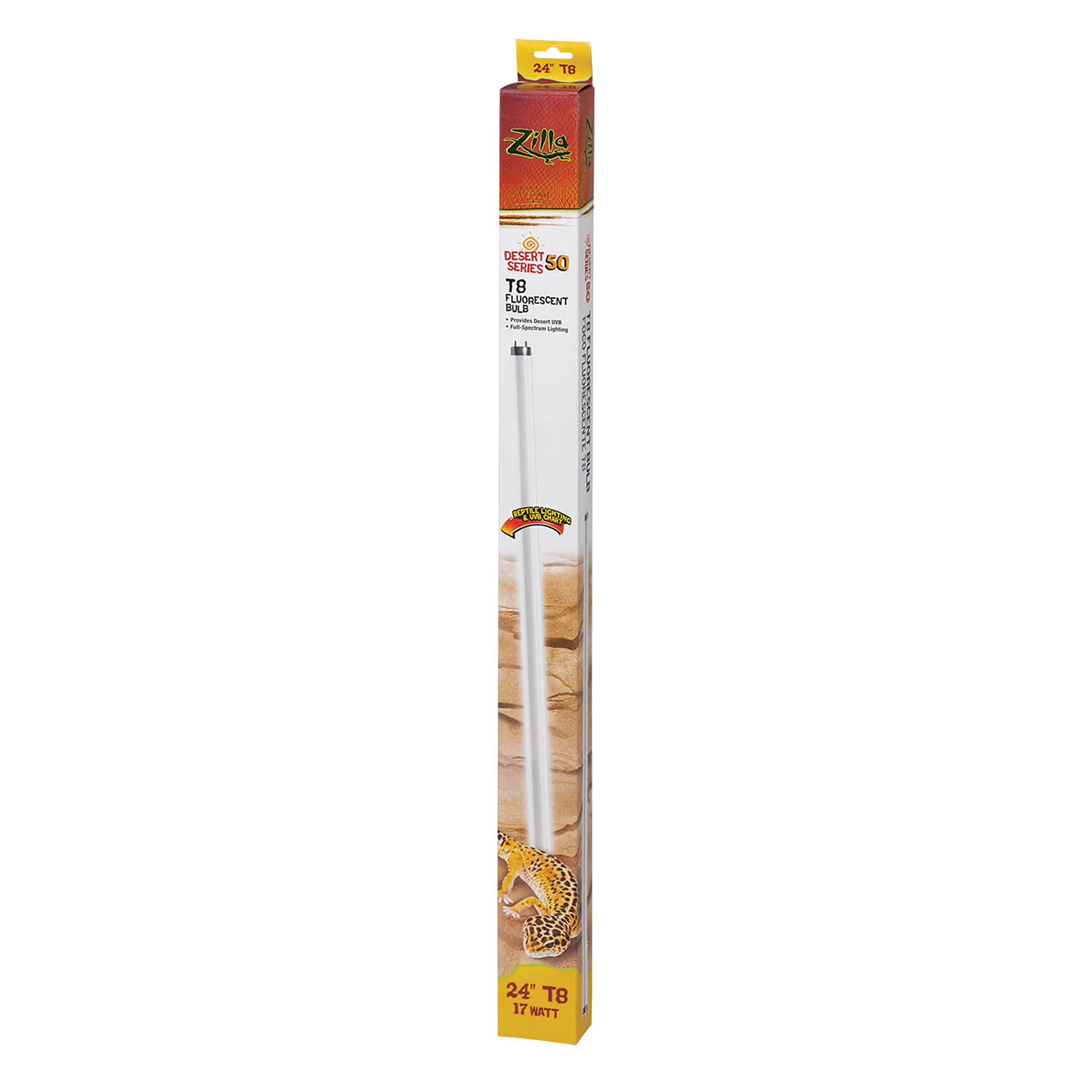 Zilla T8 Fluorescent Bulbs Desert Series 50, 17 Watts