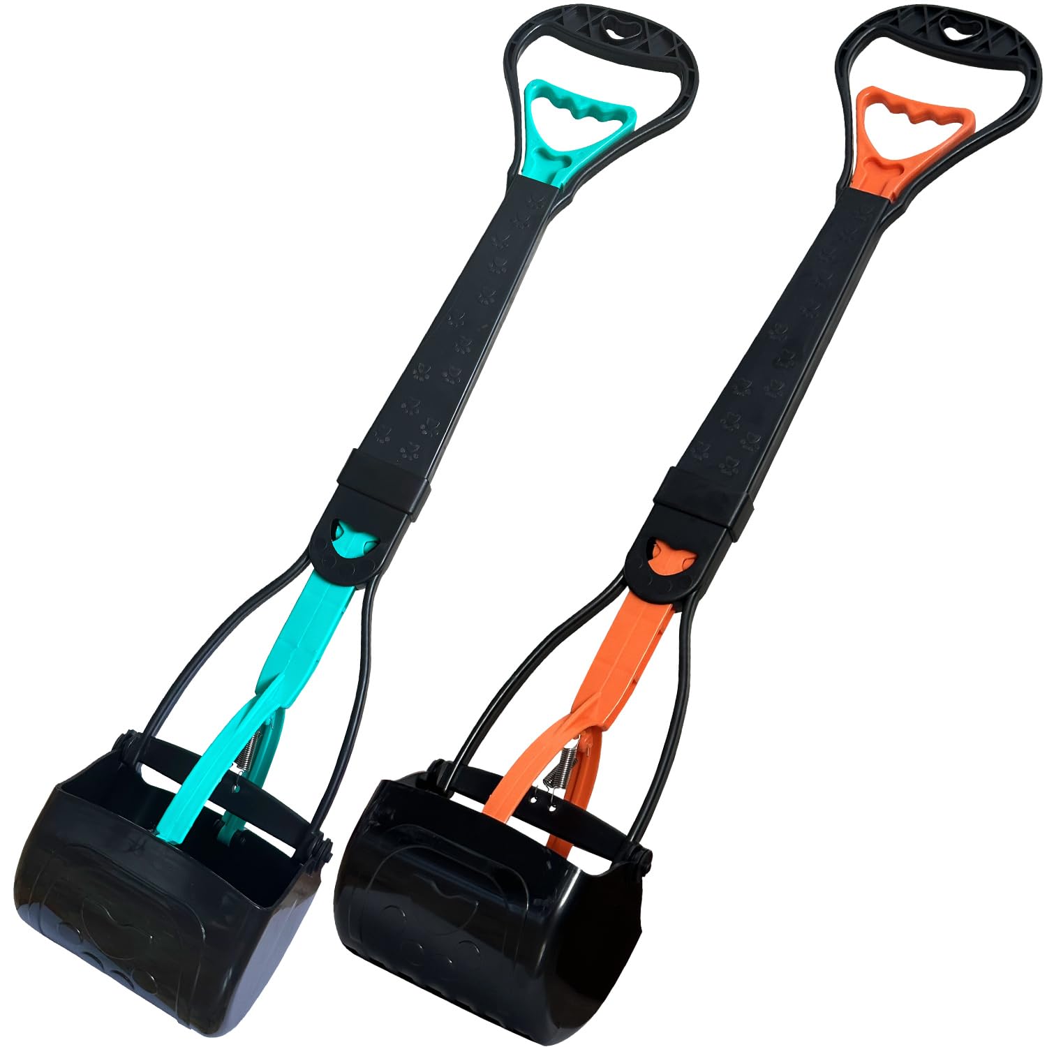 Ienjoyed 2-Piece Pooper Scooper For Large Medium & Small Dogs Heavy Duty,Long Handled Dog Poop Scooper For Grass,Durable Dog Poop Pick Up Tool