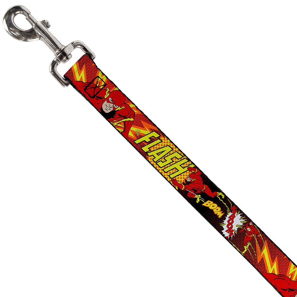 Dog Leash The Flash Boom Kaboom 6 Feet Long 1.0 Inch Wide