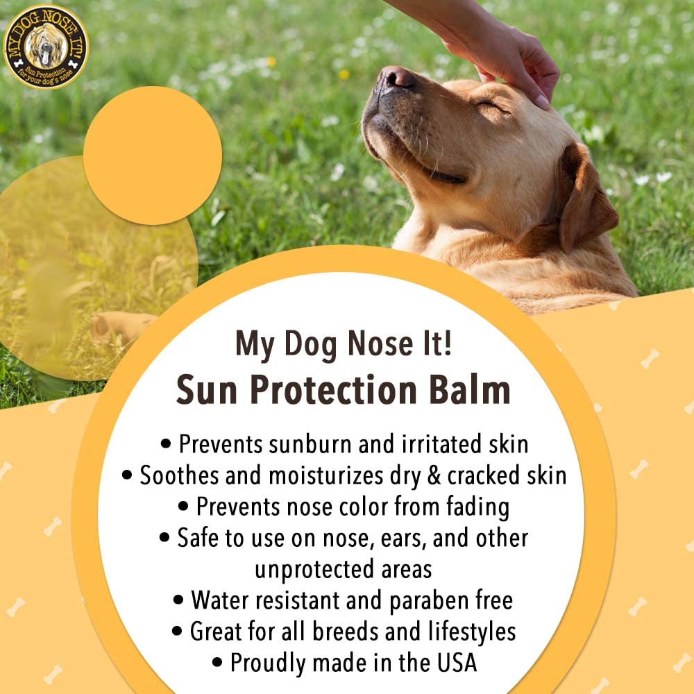 My Dog Nose It Moisturizing Sun Protection Balm For Dogs Noses - Protect Your Dog From Harmful Uva/Uvb Rays (2.75Oz)