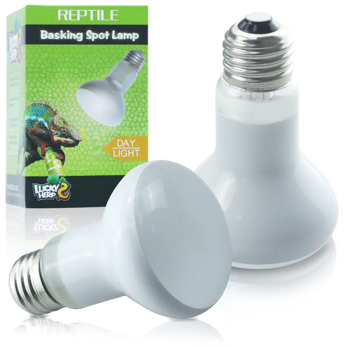 Lucky Herp 2 Pack 50W Reptile Heat Lamp Bulb (2Nd Gen), Amphibian Basking Light Bulb, Reptile Daylight Bulb For Turtle, Bearded 