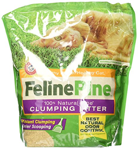 Feline Pine Clumping Litter For Cats, 8 Lbs