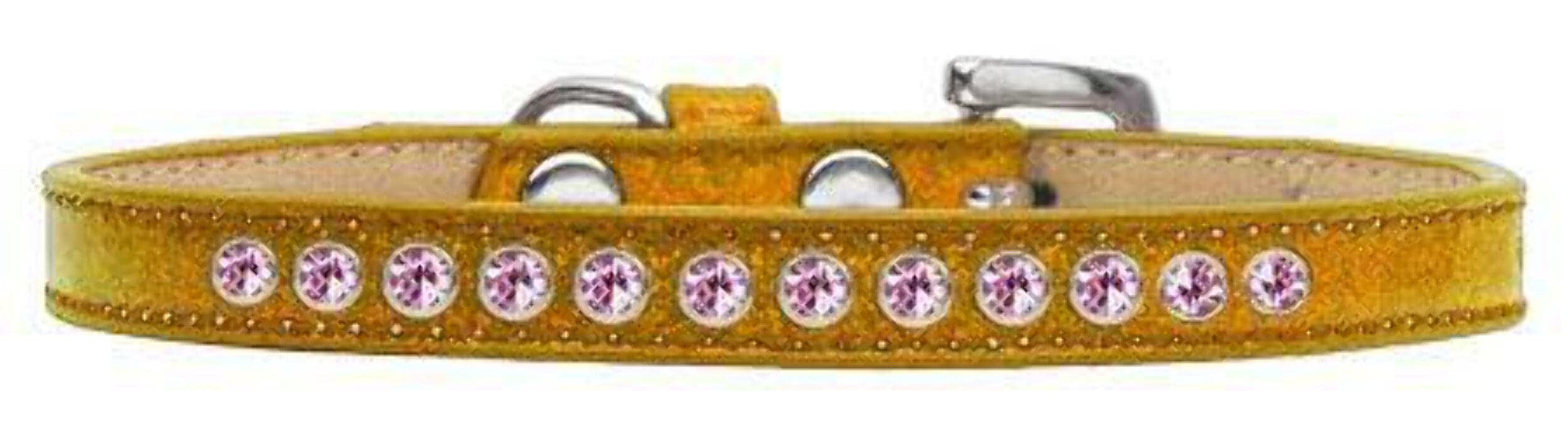 Dog, Puppy and Pet Ice Cream Collar, Pearl & Light Pink Crystal Rimsets Red 12