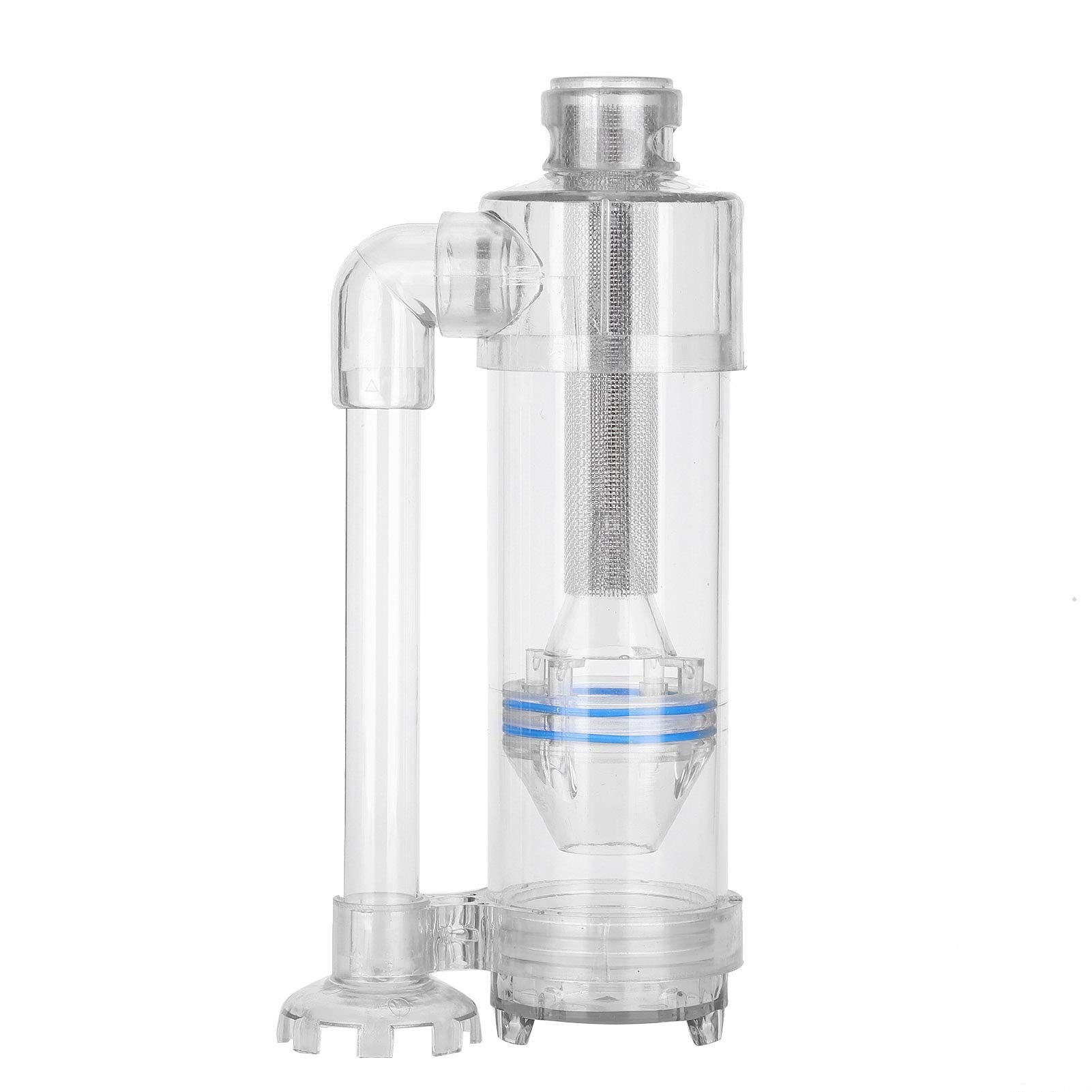 Tiiyee Fish Poop Filter, Aquarium Fish Waste Collector Internal Filter Large Suction Collect Separator Cleaner Low Noise for Bre