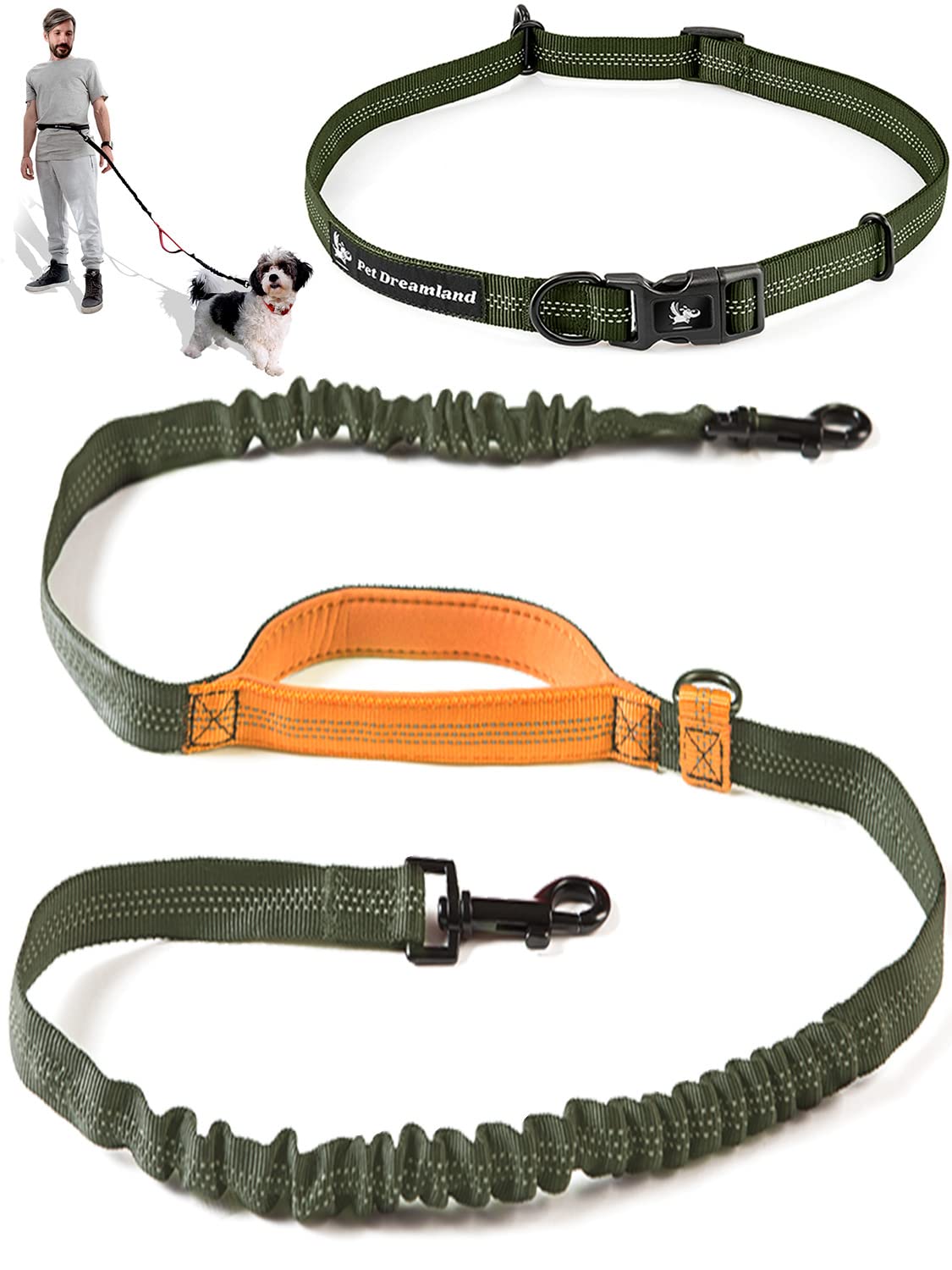 Exquisite Hands-Free Dog Leash For Medium Dogs: Perfect For Active Pet Owners Comfortable, Durable & Ideal For Running, Walking,