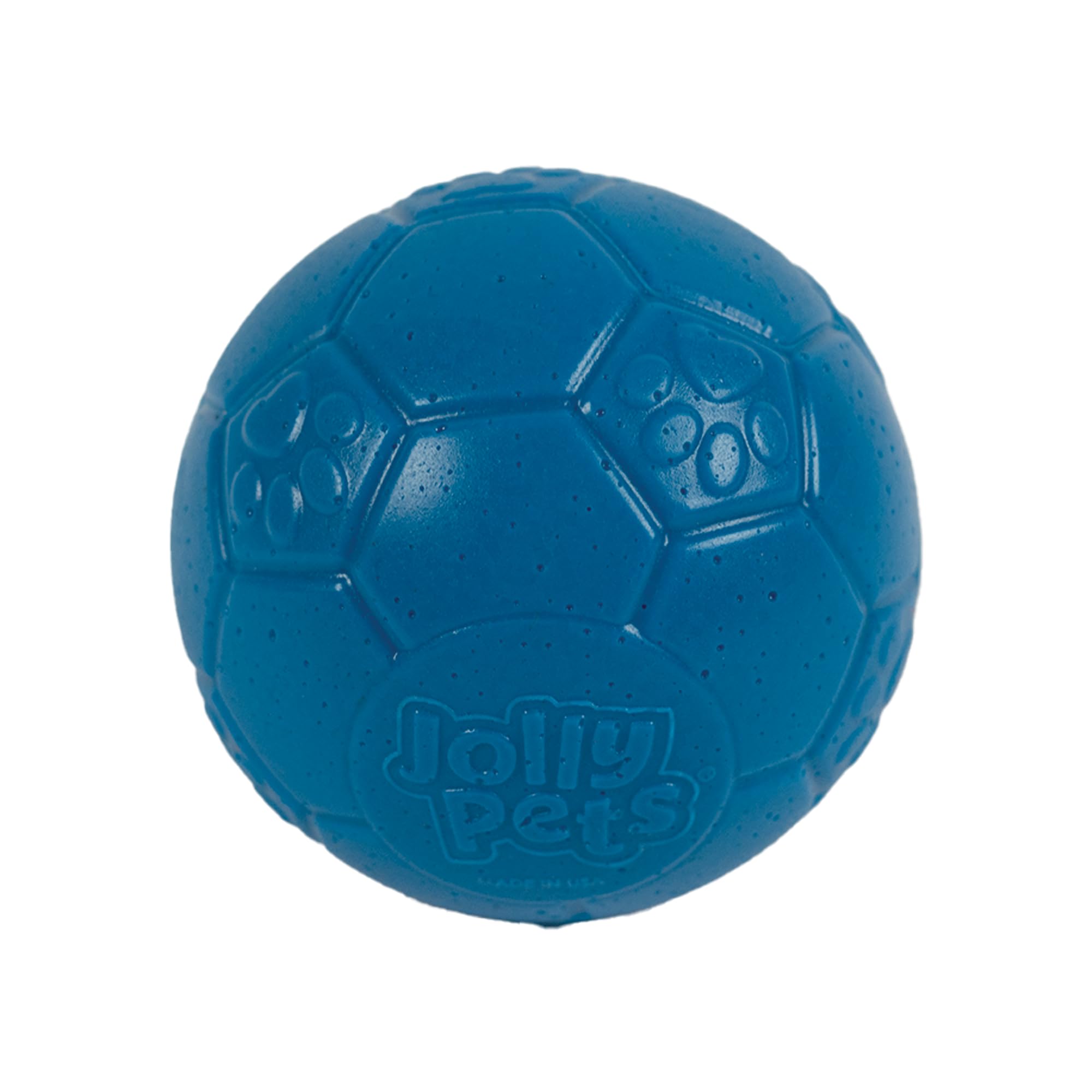 Jolly Pets Mini Jolly Soccer Ball; Floating-Bouncing Dog Toy; 4' Ocean Blue