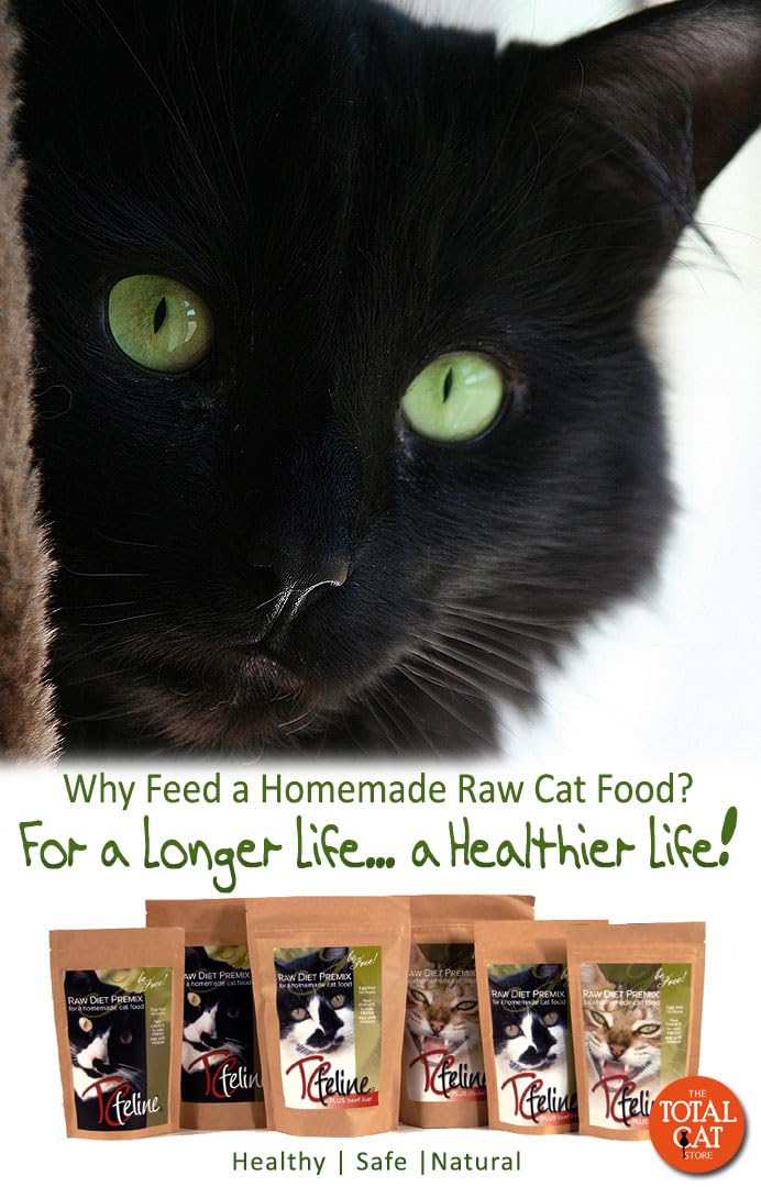 TCfeline RAW Cat Food Premix/Supplement to Make a Homemade, All Natural, Grain Free, Holistic Diet - with Beef Liver (Trial 4.2