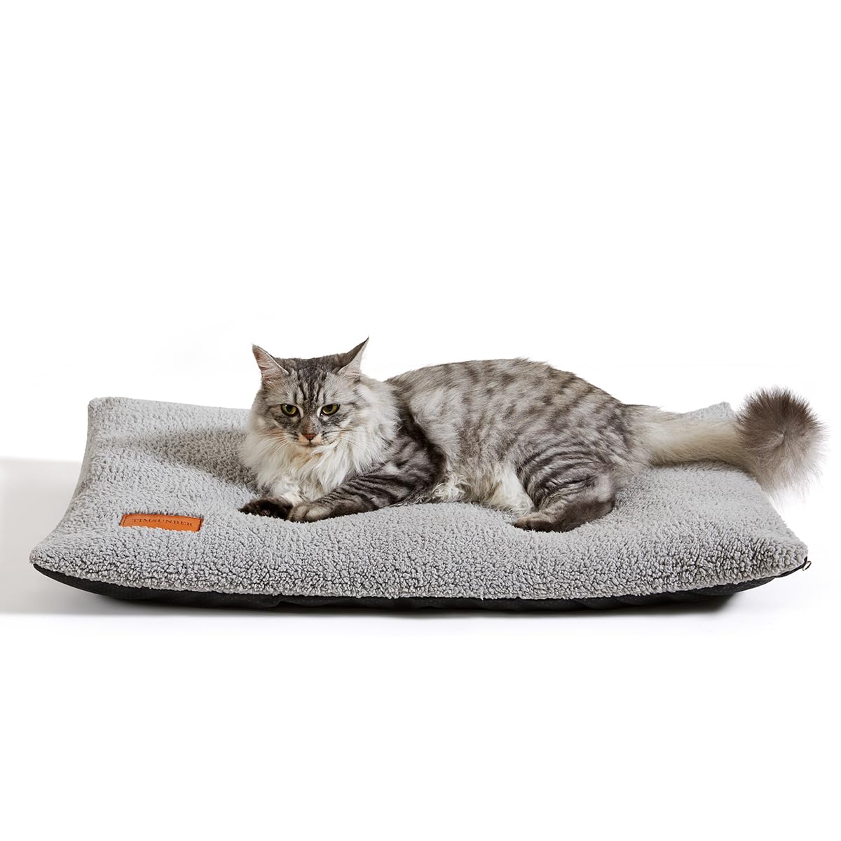 TIMSUNBER Ultra Soft Cat Bed Mat 29 x 19 Inch Cozy Pet Cushion with Non-Slip Bottom Washable Self-Warming Sleep Dog Pad for Crat