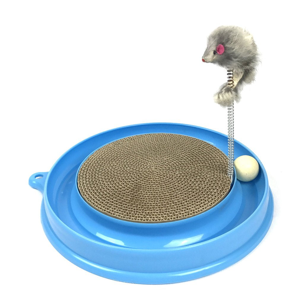 Scratcher Kitten, Cat And Cardboard Scratcher Cat Track Toy Catch The Mouse And Track Exercise Ball Toy, Fun Interactive Cat Tra
