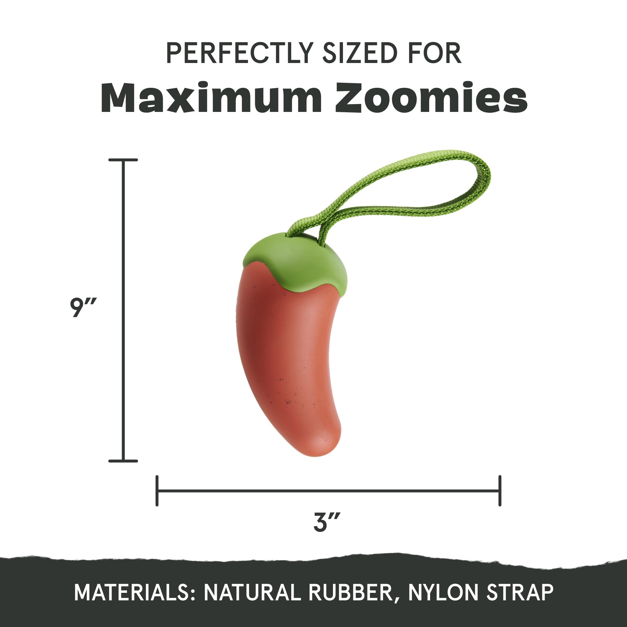 Barkbox Habanero Pupper Dog Toy For Medium Dogs Built For Aggressive Chewers, Who Love Tugging, Tossing And Thrashing Fun