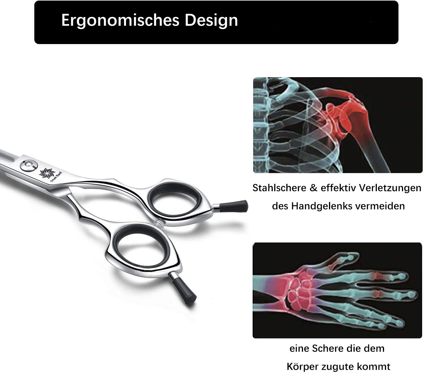 Grooming Pet Shear, 6.5 Inch Downword Curved Scissors, Curved Shears For Cat Shears And Small Dog Shears Or Any Breed Trimming Cuts, Design For Professional Pet Groomer