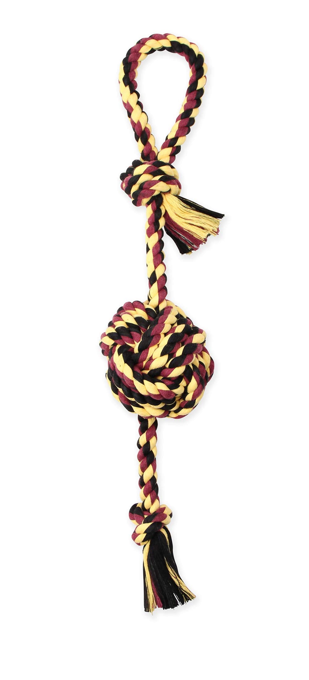 Mammoth Pet Products Flossy Chews Color Monkey Fist Tug, Large, 26-Inch, Multicolored (20098F)