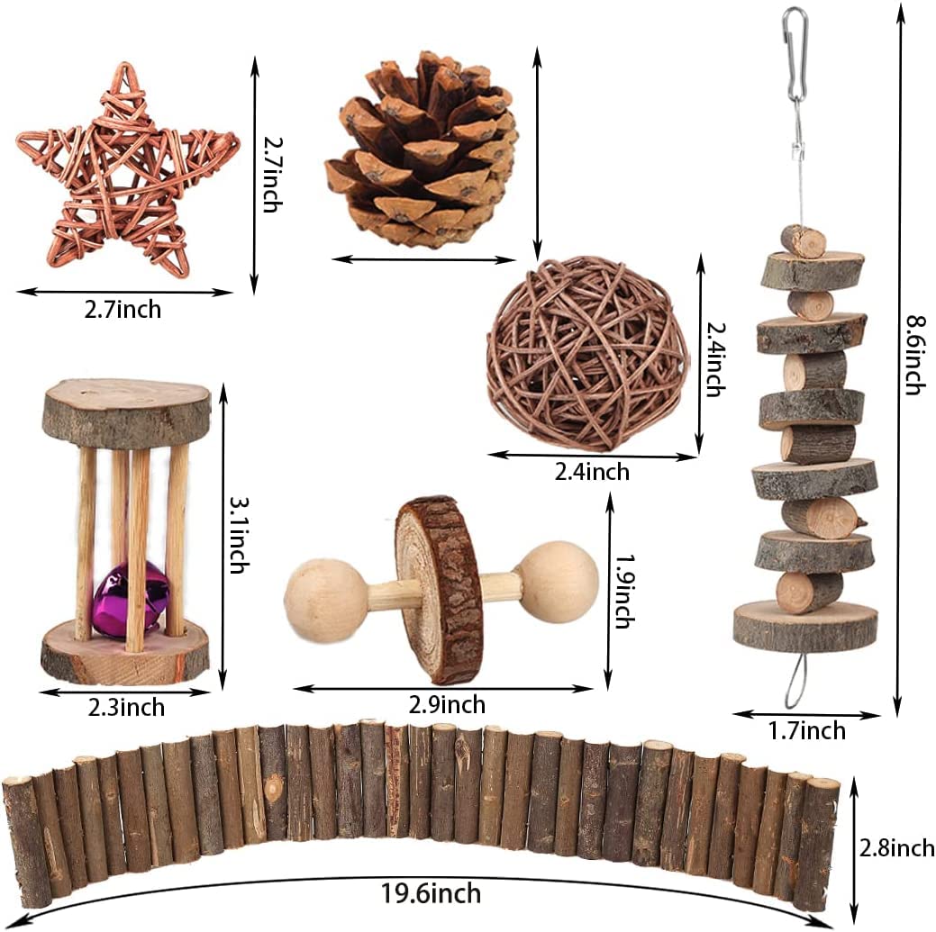 Hamster Toy Hamster Accessories Guinea Pig Chew Toy Hamster Suspension Bendy Long Bridge Toy Chinchilla Cage Accessories Willow Ball Play Set Stuff For Dwarf Syrian Chinchillas Gerbils Mice Mouse