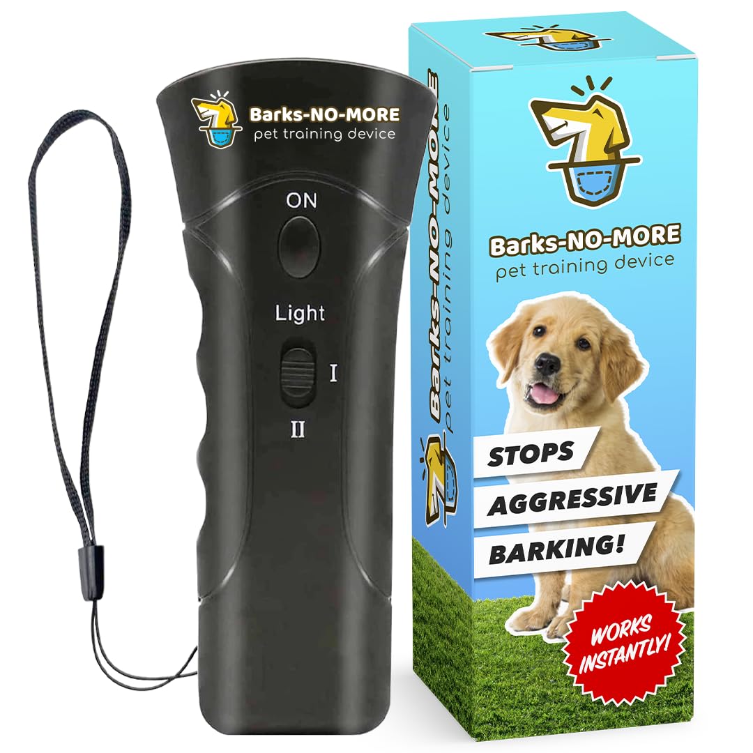 Generic Barks No More Dog Training Device & Bark Deterrent - Stop Barking Without Hurting Your Pet - Just Point & Press!, Black