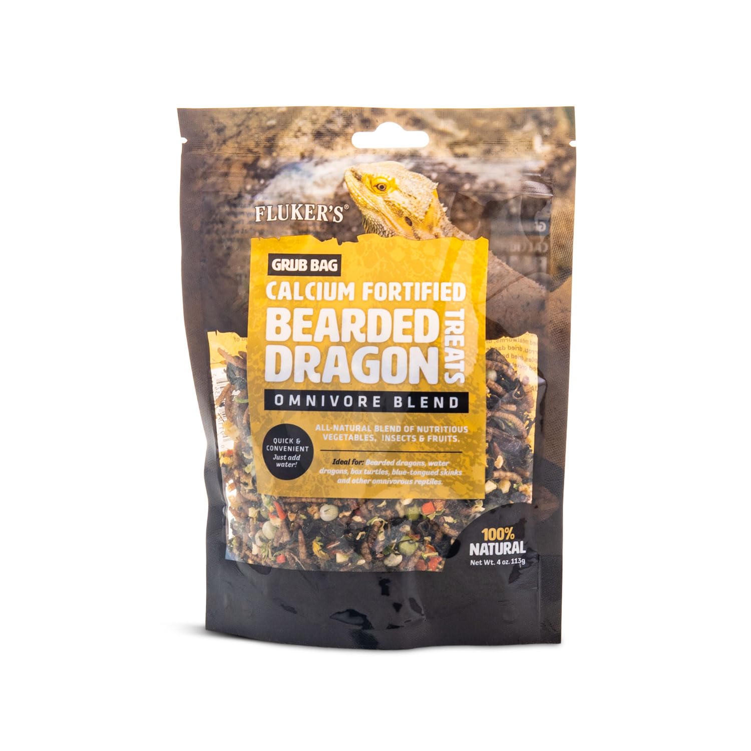 Flukers Grub Bag Calcium Fortified Treats for Bearded Dragons