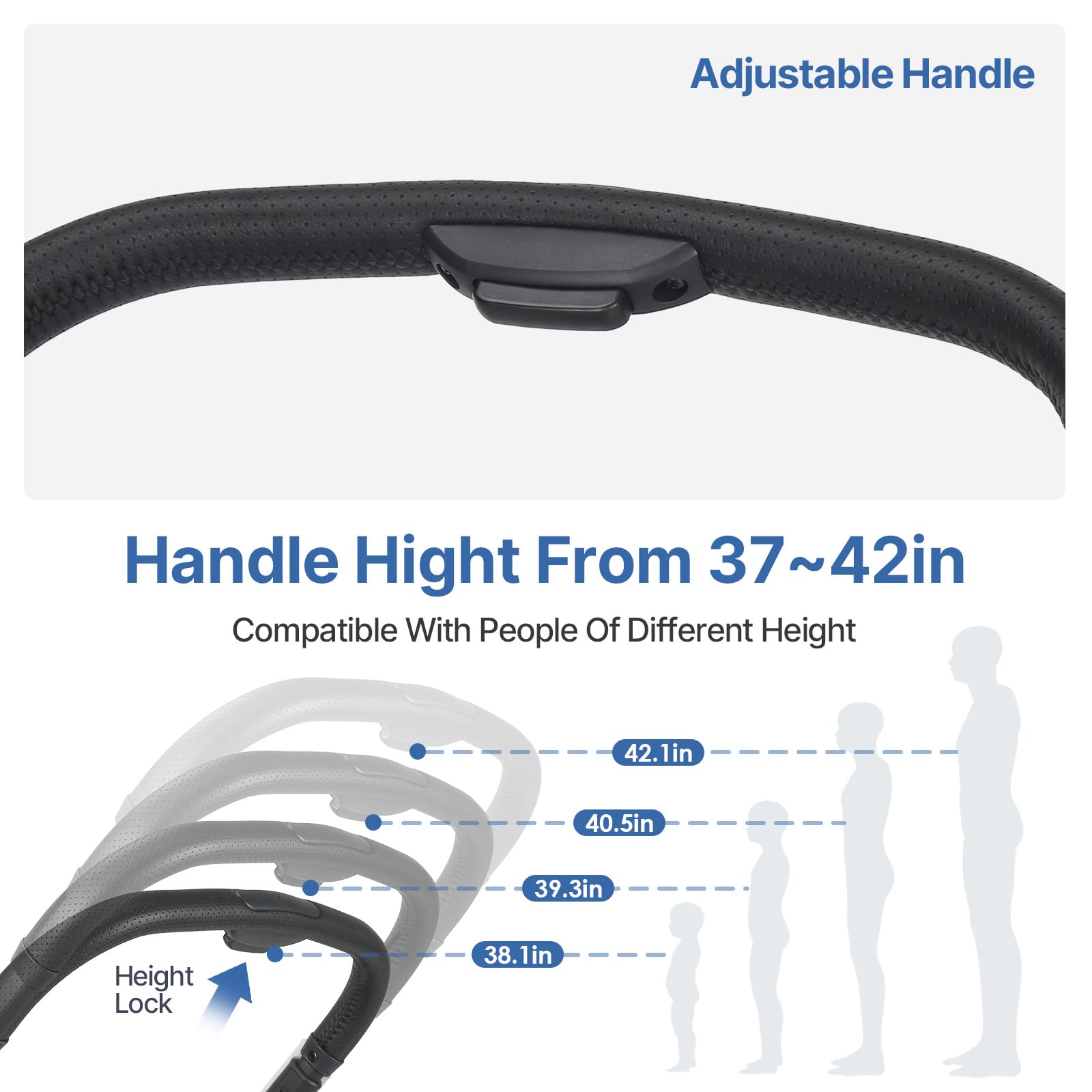 Beberoad Pets X-5 Luxury Pet Stroller For Medium Dog Under 55Lbs Or 2 Small Dogs & Cats, Foldable And Carrier -Detachable (Grey)