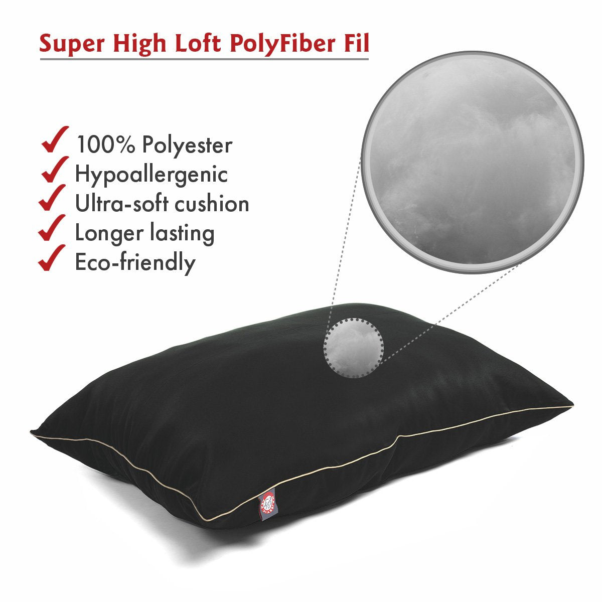 28X35 Black Super Value Pet Dog Bed By Majestic Pet Products Medium