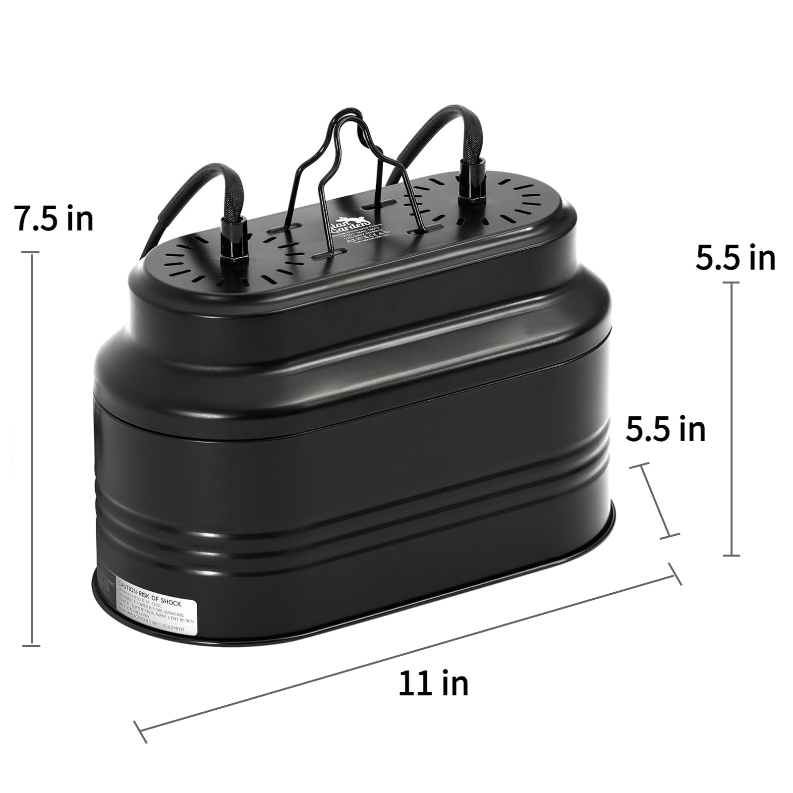 Giangarden Dual Reptile Light Fixture With 2 Different Switches, Deep Dome Reptile Heat Lamp Fixture Fit E26 Reptile Lamp, Uvb R