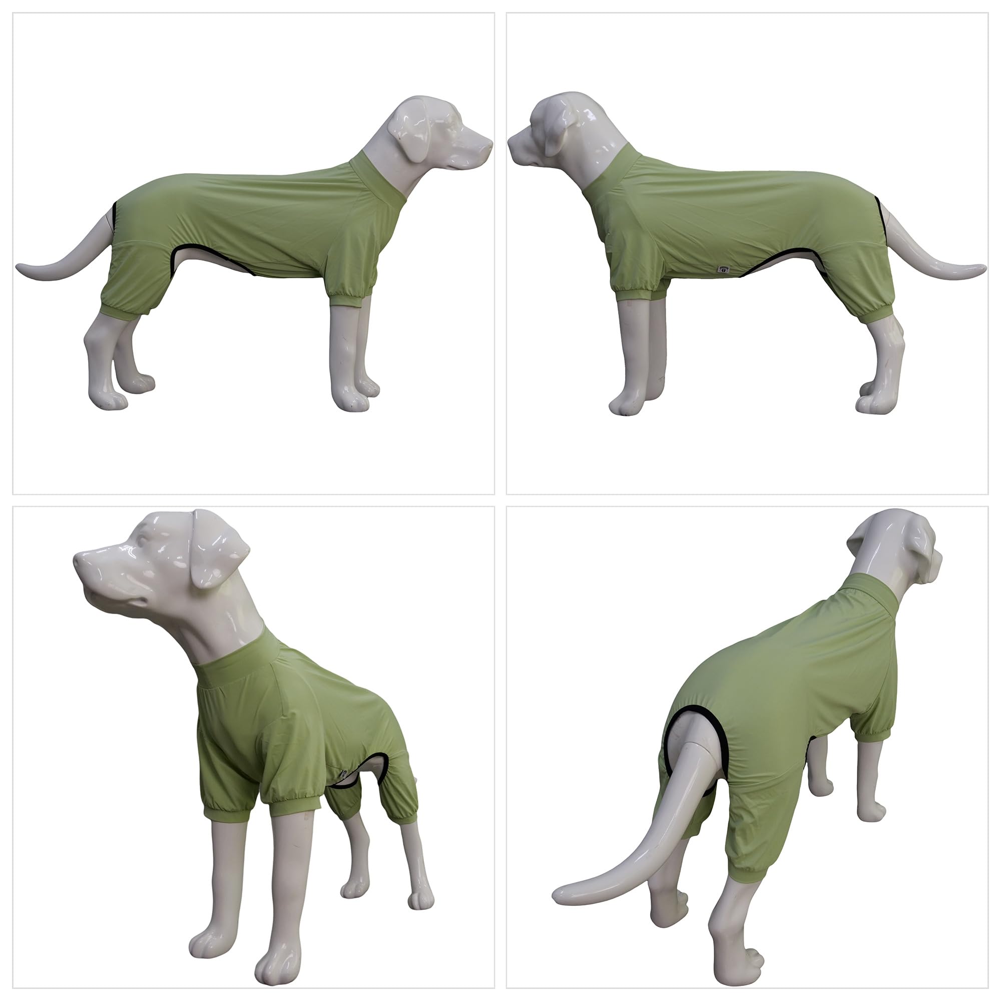 Lovelonglong Dog Jumpsuit With Uv Protection And Quick-Dry Fabric For Spring Summer Pet Pajamas Light Green S