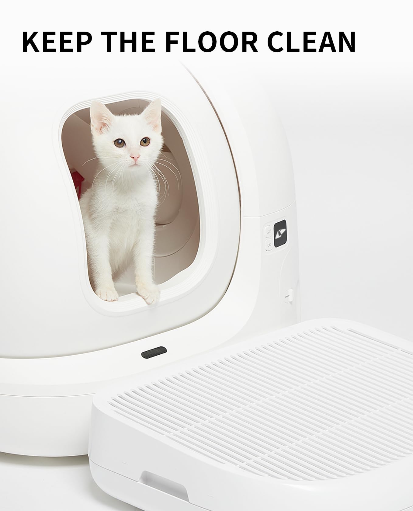 Petkit Cat Litter Ramp For Purax, Puramax, Puramax 2 And Purobot Pro Max Self-Cleaning Cat Litter Box Step Stairs, Double Layere