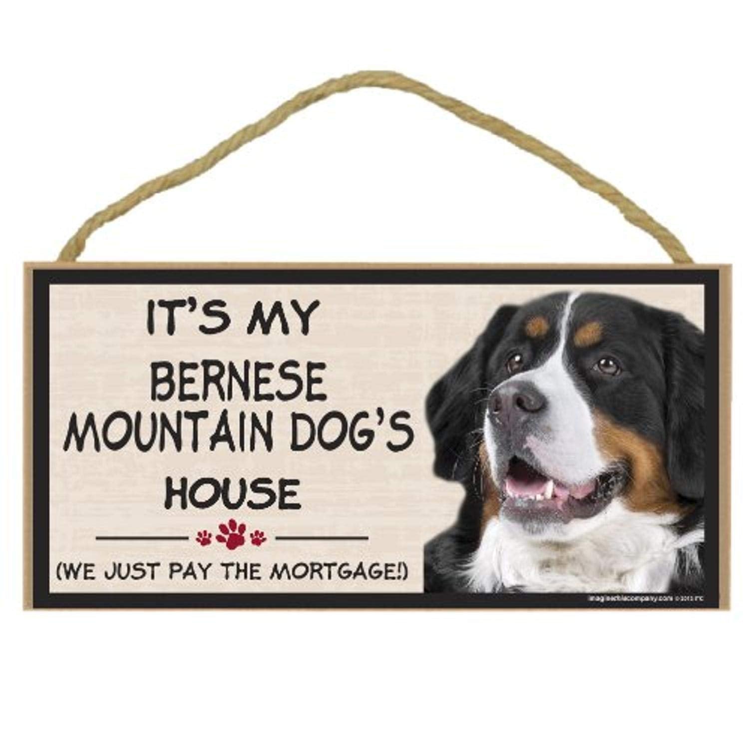 Imagine This Wood Breed Decorative Mortgage Sign, Bernese Mountain Dog