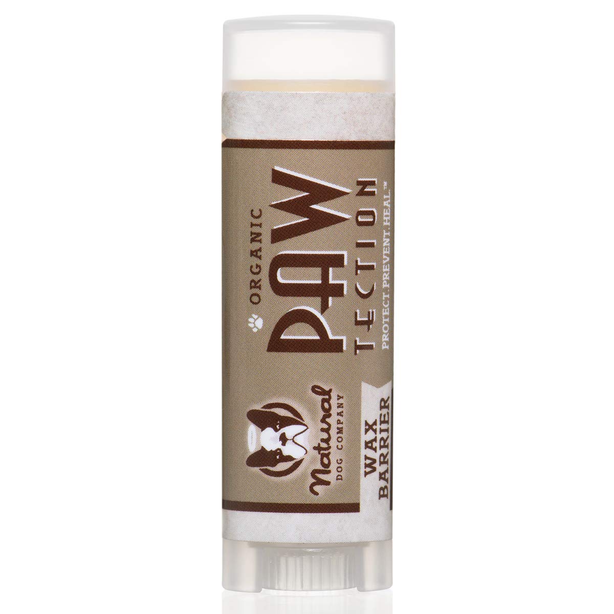 Natural Dog Company Pawtection Dog Paw Balm, Protects Paws From Hot Surfaces, Sand, Salt, & Snow, Organic, All Natural Ingredients (0.15 Oz Trial Stick)