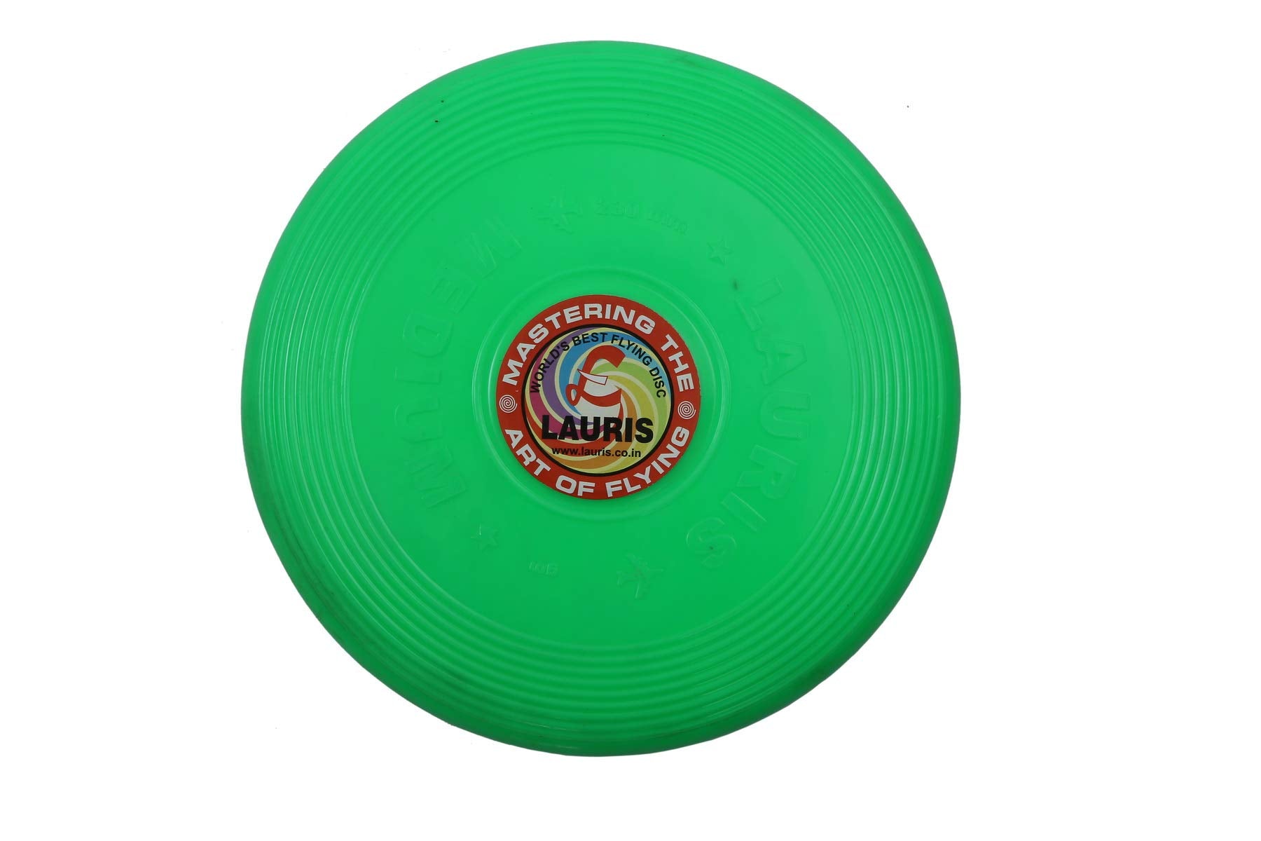 Lauris Frisbee Flying Disc Toy For Kids/Adults/Dogs (Green) 11 Inches Diameter Made Of Soft Flexible Unbreakable Plastics