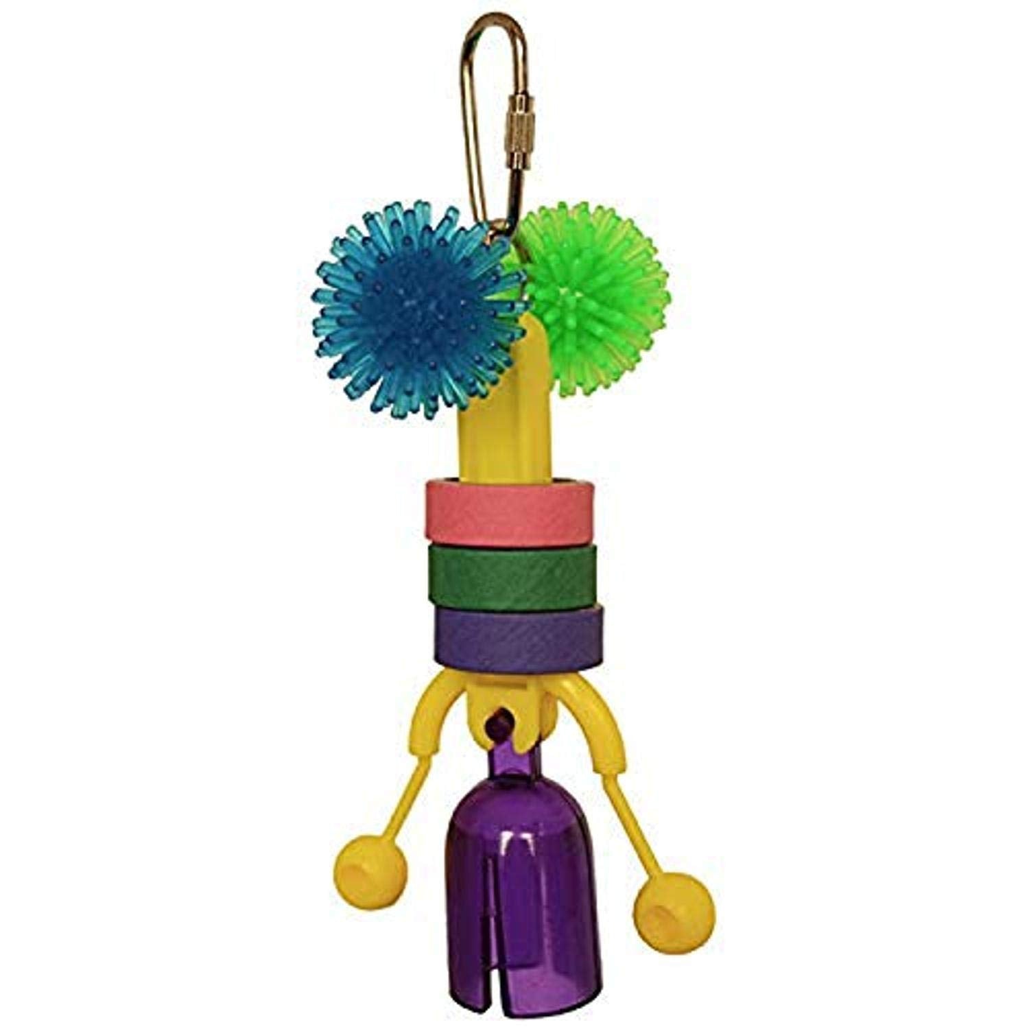 Super Bird Creations Sb939 Click Clack Bird Toy, Small/Medium Bird Size, 6'' X 2.5''
