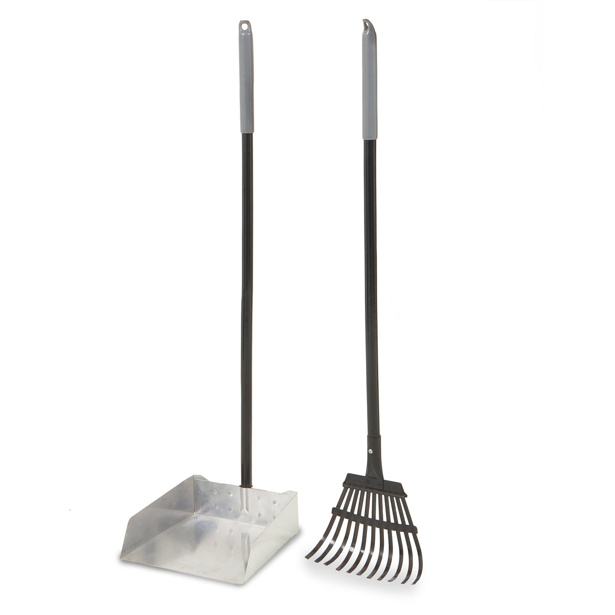Petmate Clean Response Aluminum Rake and Pan, Large