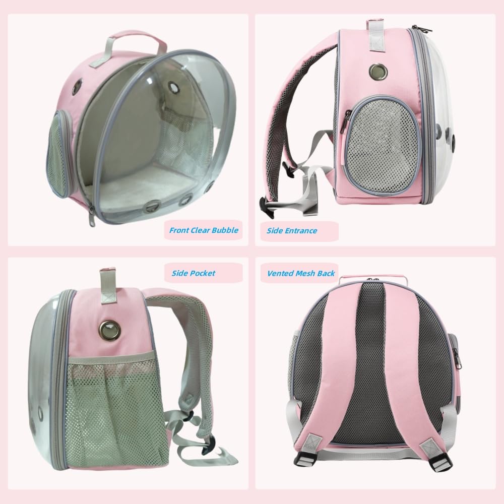 Small Animal Carrier Backpack For Guinea Pig Bird Bunny Cat Kitten Lizard Rabbit Squirrel Beared Dragon Portable Travel Carrier