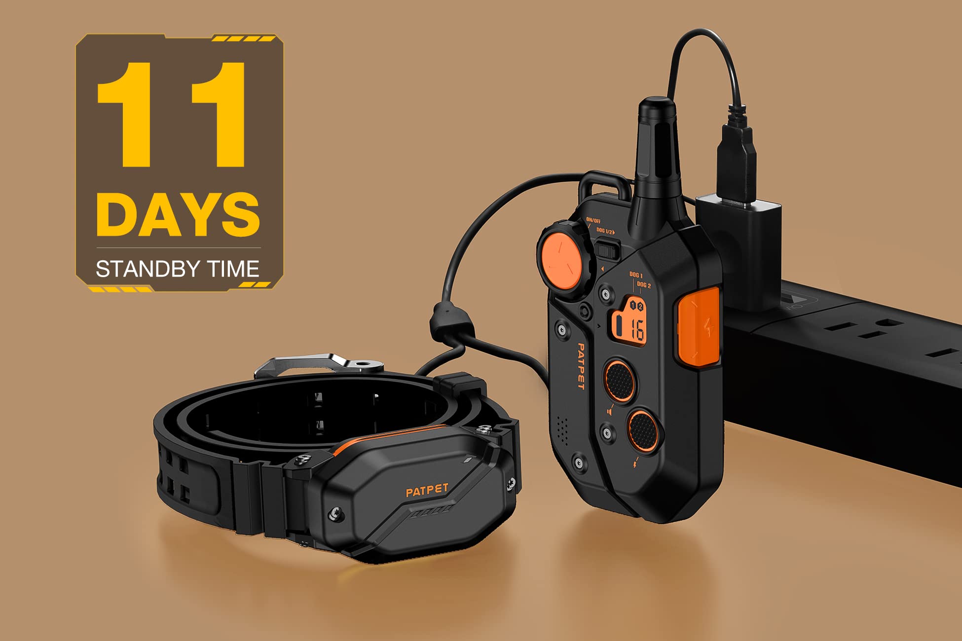 Patpet 3/4 Mile Range Dog Training Collar With Remote For Medium Large Dog, 15-150Lbs Dog Shock E Collar 2 Packs