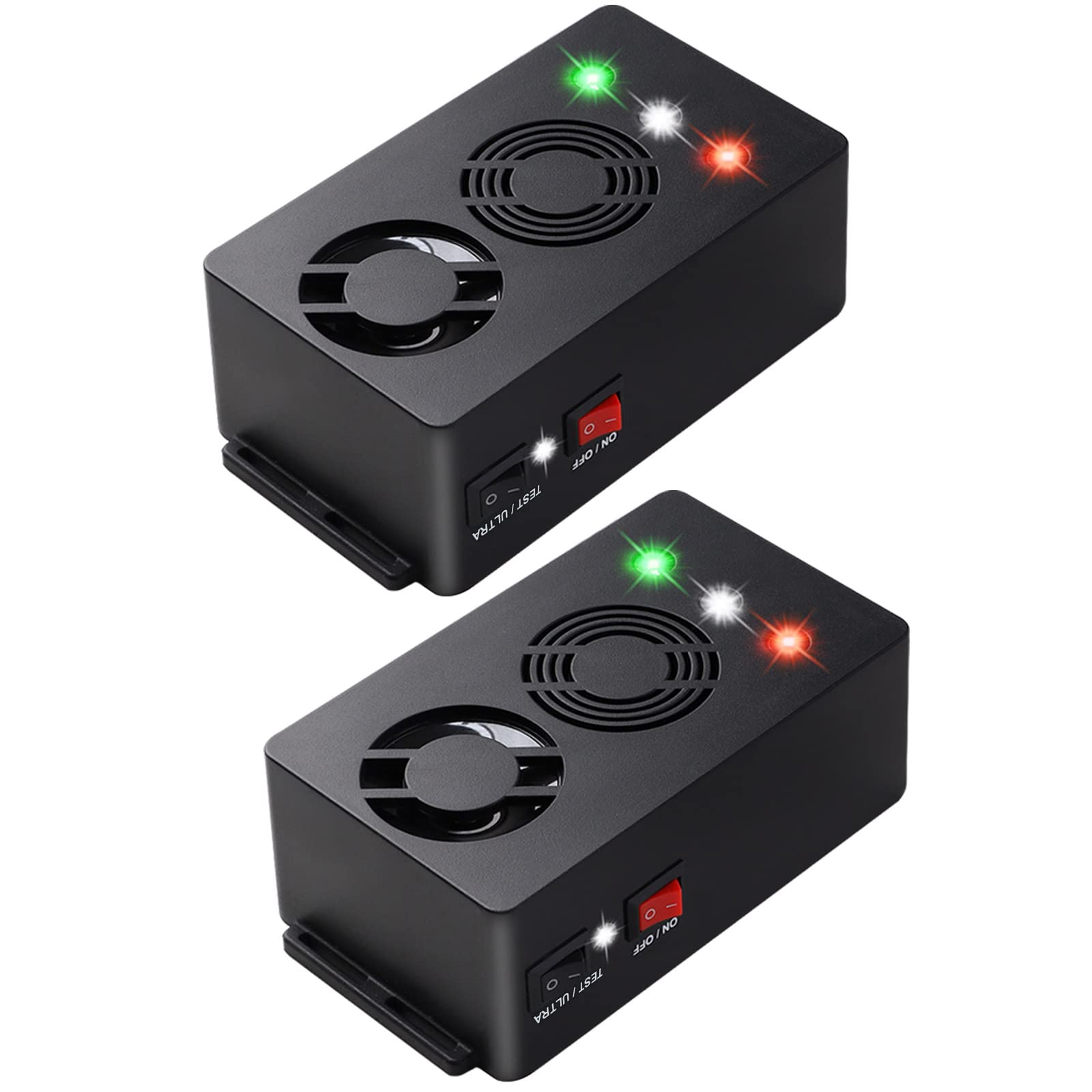 Angveirt Mice Repellent Battery Operated Ultrasonic Mouse Repellent RV Rodent Repellent for car Engines Rat Deterrent Squirrel R