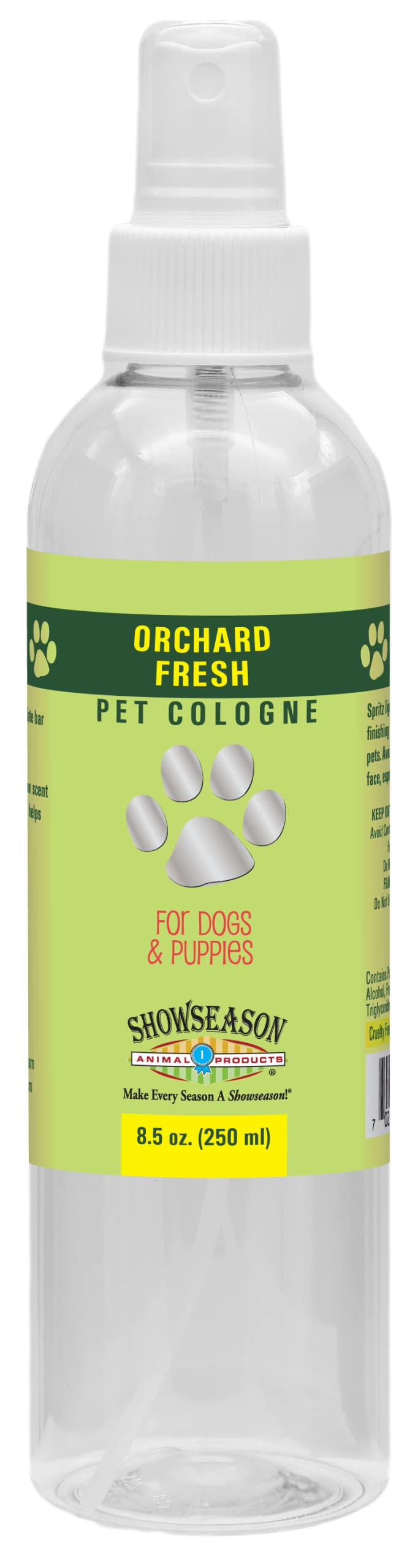 Showseason Animal Products Orchard Fresh Pet Cologne 8.5 Oz For Dogs | Long-Lasting Odor Eliminator | Cruelty-Free | Paraben-Fre