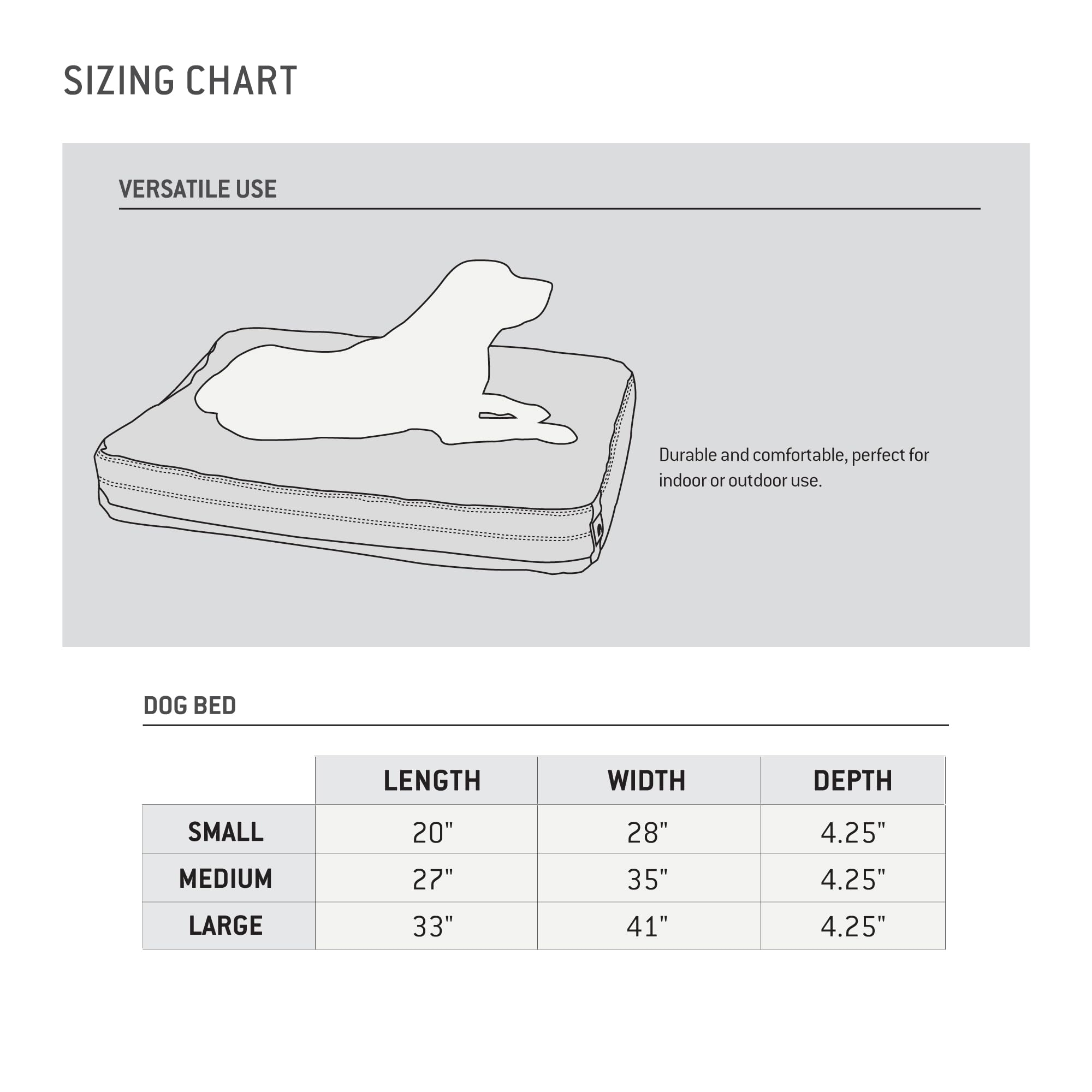 Carhartt Durable Canvas Pet Bed, Water Resistant, 27"x35"x4", Firm Duck, Carhartt Brown, Medium
