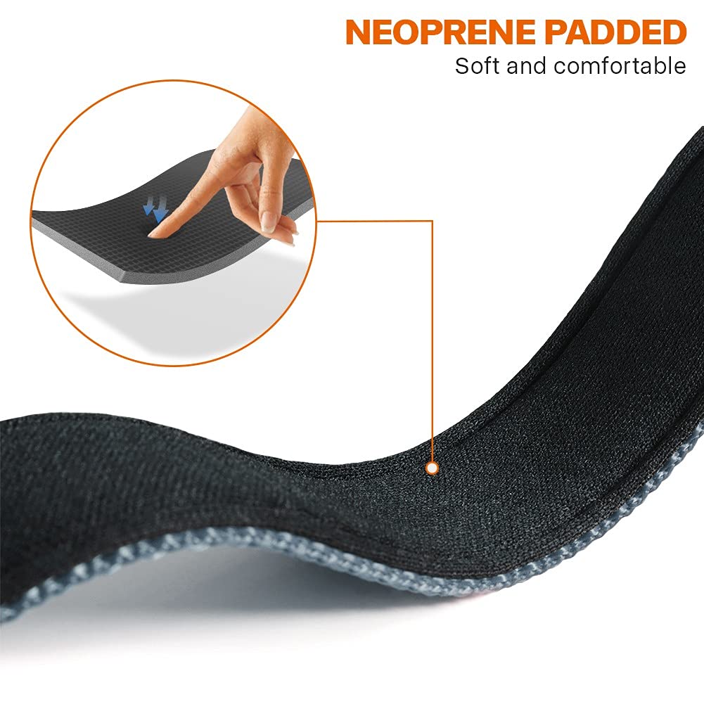 Taglory Reflective Dog Collar With Safety Locking Buckle, Adjustable Nylon Pet Collars For Extra Large Dogs Female Male, Grey, Xl