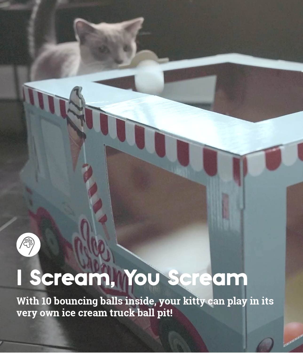 Catstages Kitty Cat Play Condo Ice Cream Truck