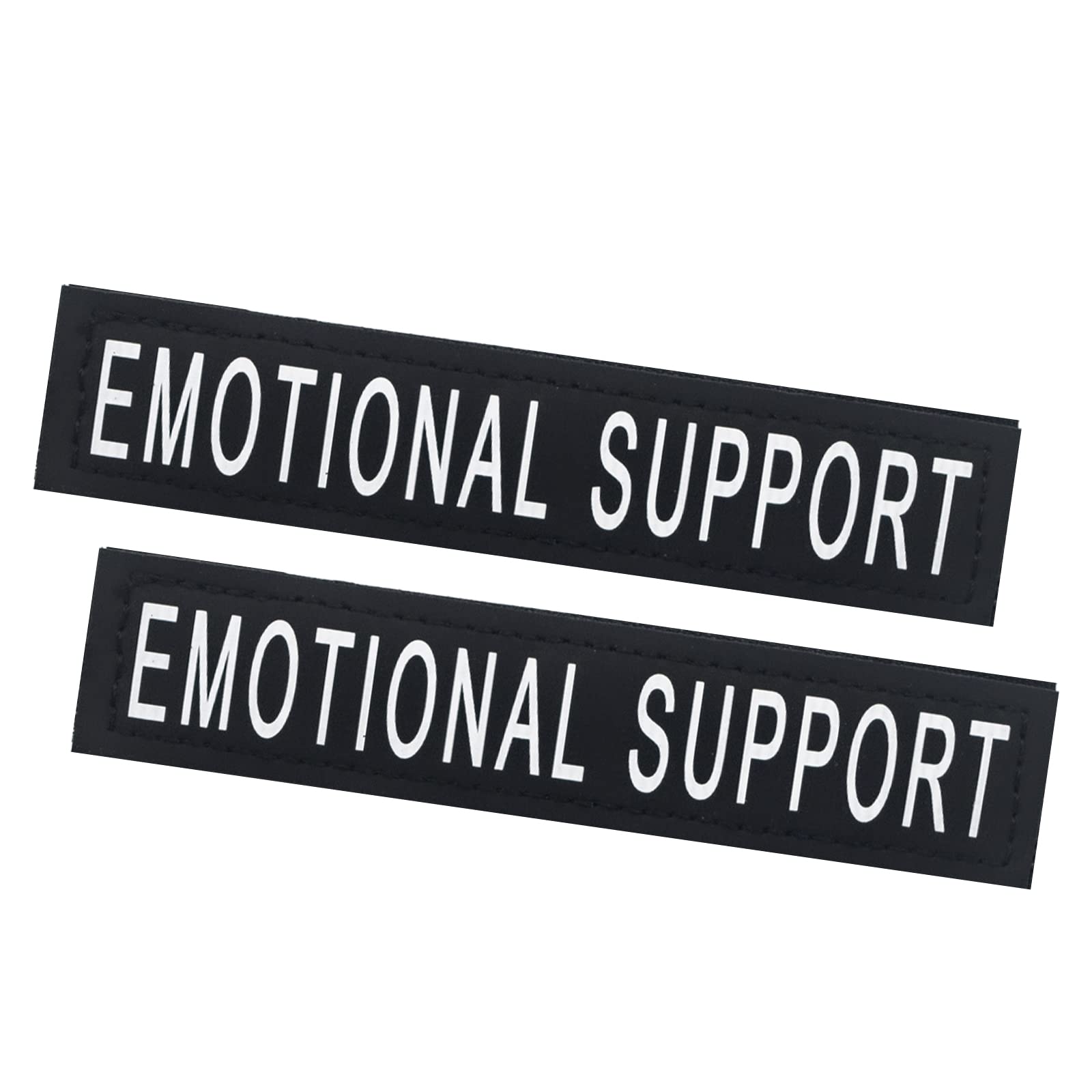 2Pack Service Dog Patches, Black Vest Patch For In Training Dog, Removable Dog Harness Patches With Hook Backing, Emotional Supp