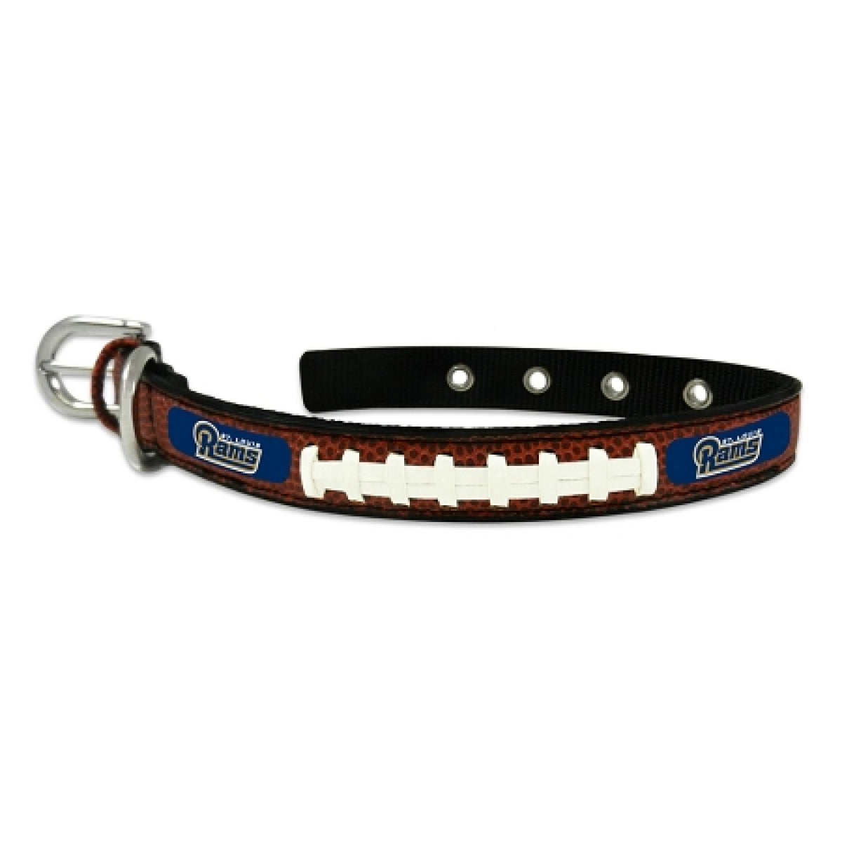 Nfl St. Louis Rams Classic Leather Football Collar, Small