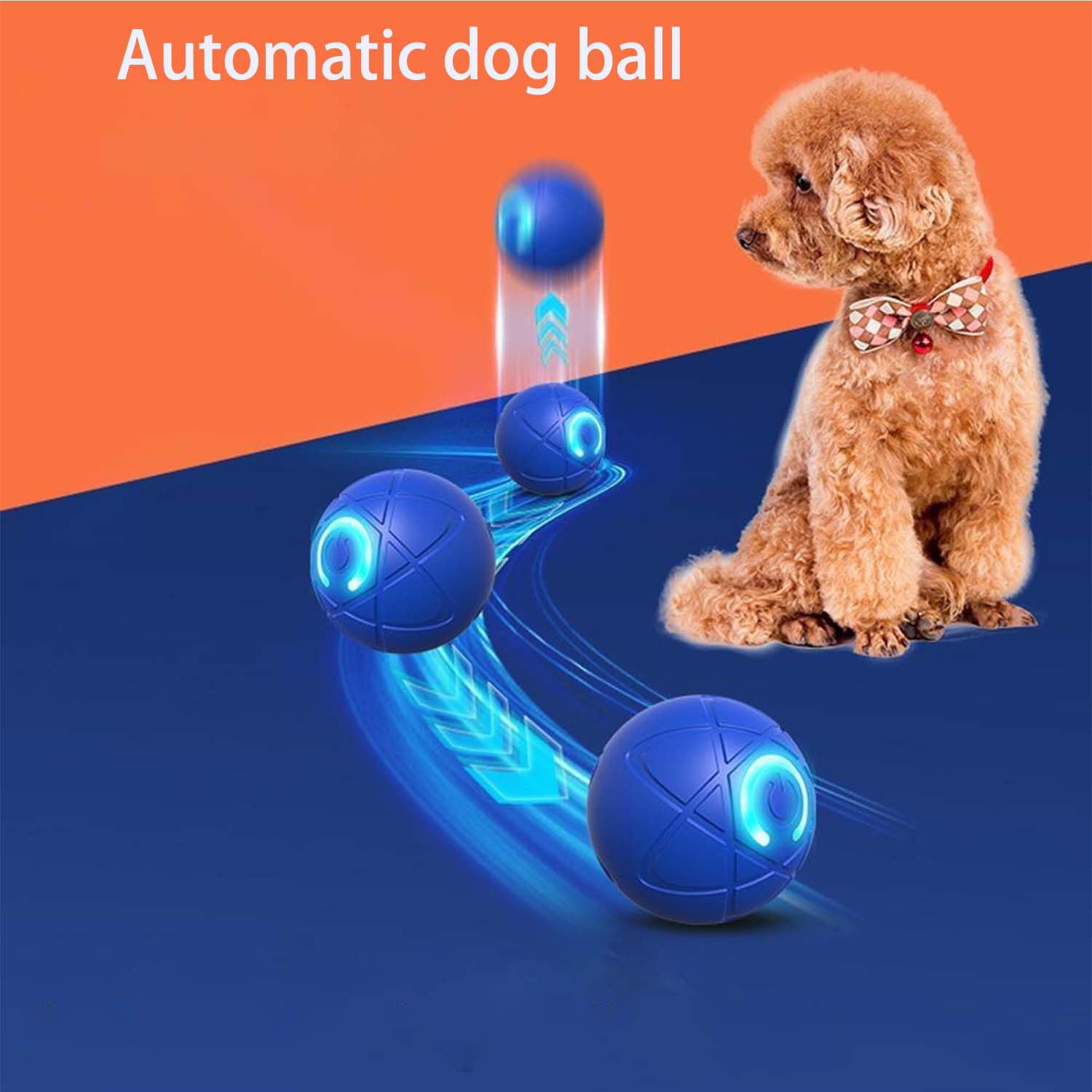 Vibrating Bouncing Dog Toy Ball With Self-Rolling Motion - Durable Chew-Resistant Interactive Puppy Toy For Small & Medium Dogs