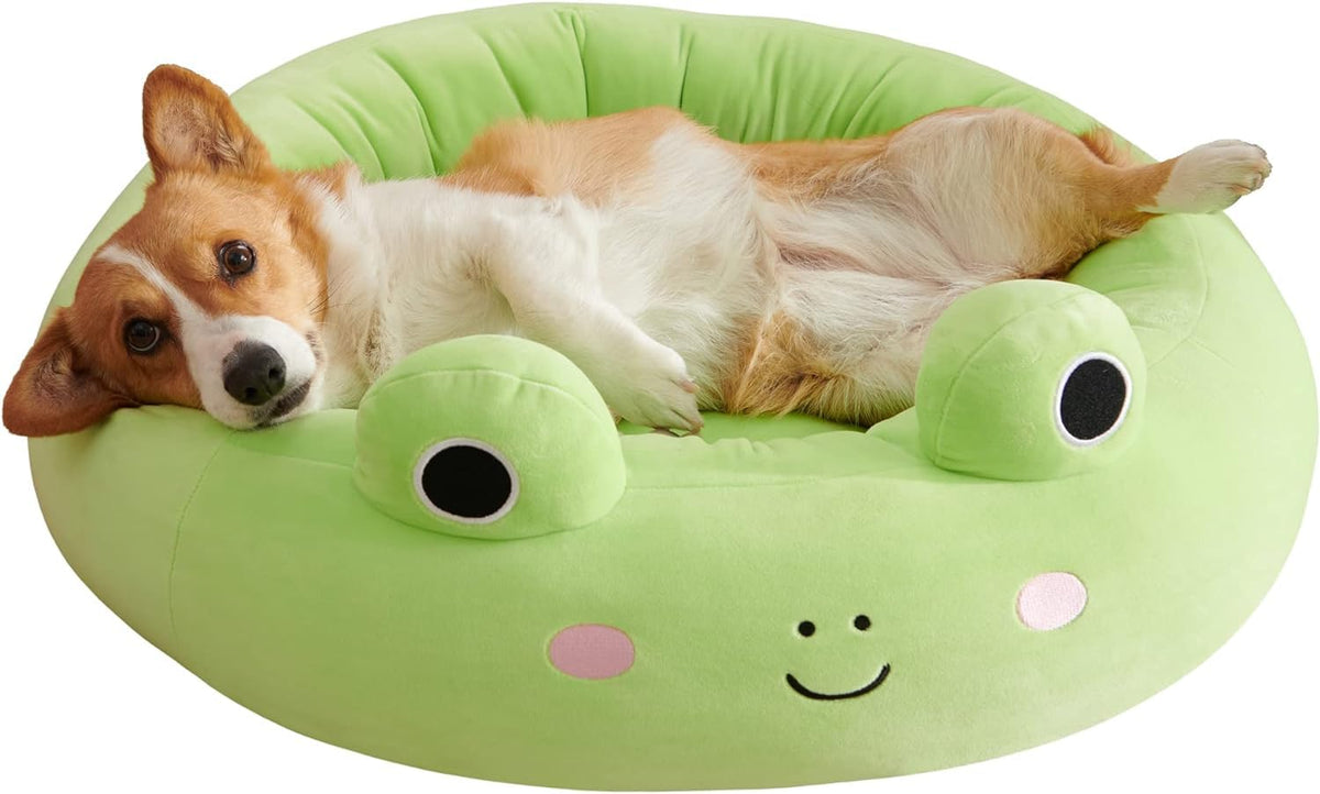 Squishmallows 20-Inch Wendy Frog Pet Bed - Small Ultrasoft Official Squishmallows Plush Pet Bed