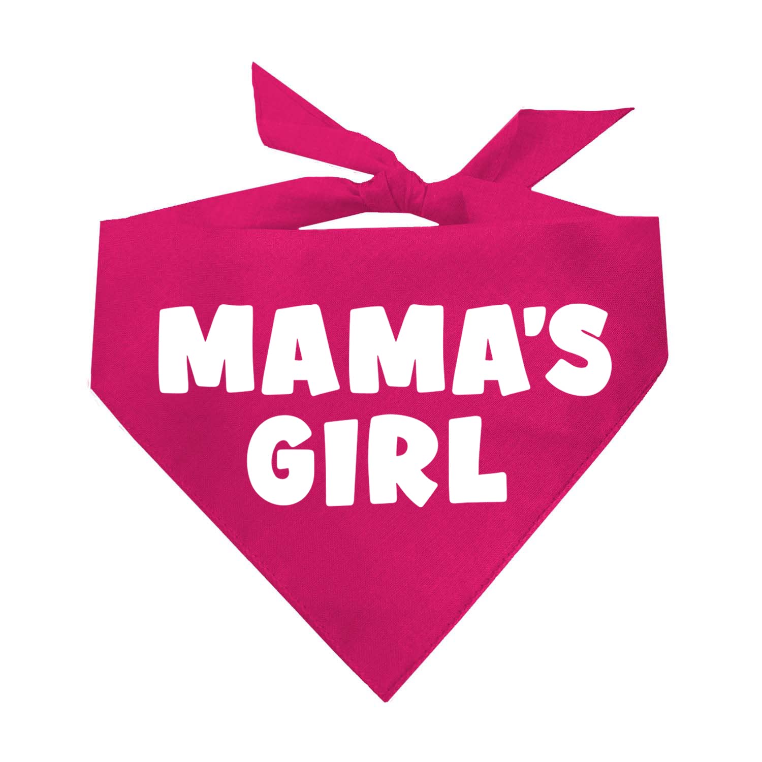 Mama'S Girl Dog Bandana | 100% Cotton For Mom | Valentine'S Day | Prop Photoshoot | Hot Pink, One Size (949)