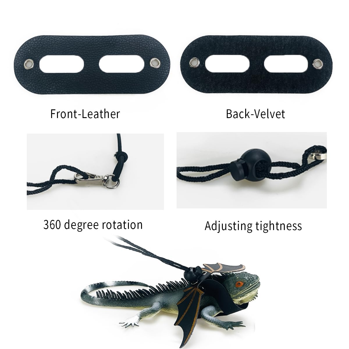 Hcupet Travel Backpack Carrier With Harness And Leash Set,Lizard Backpack Carrier,Space Capsule Clear Bubble Window Astronaut Re