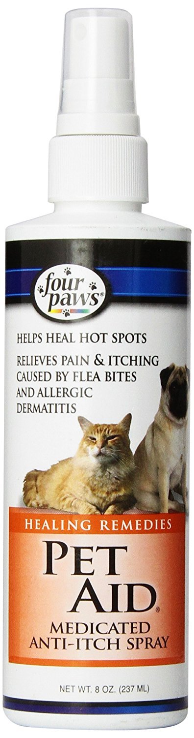 Four Paws Healthy Promise Pet Aid Fast-Acting Anti Itch Spray For Dogs & Cats 8 Oz.