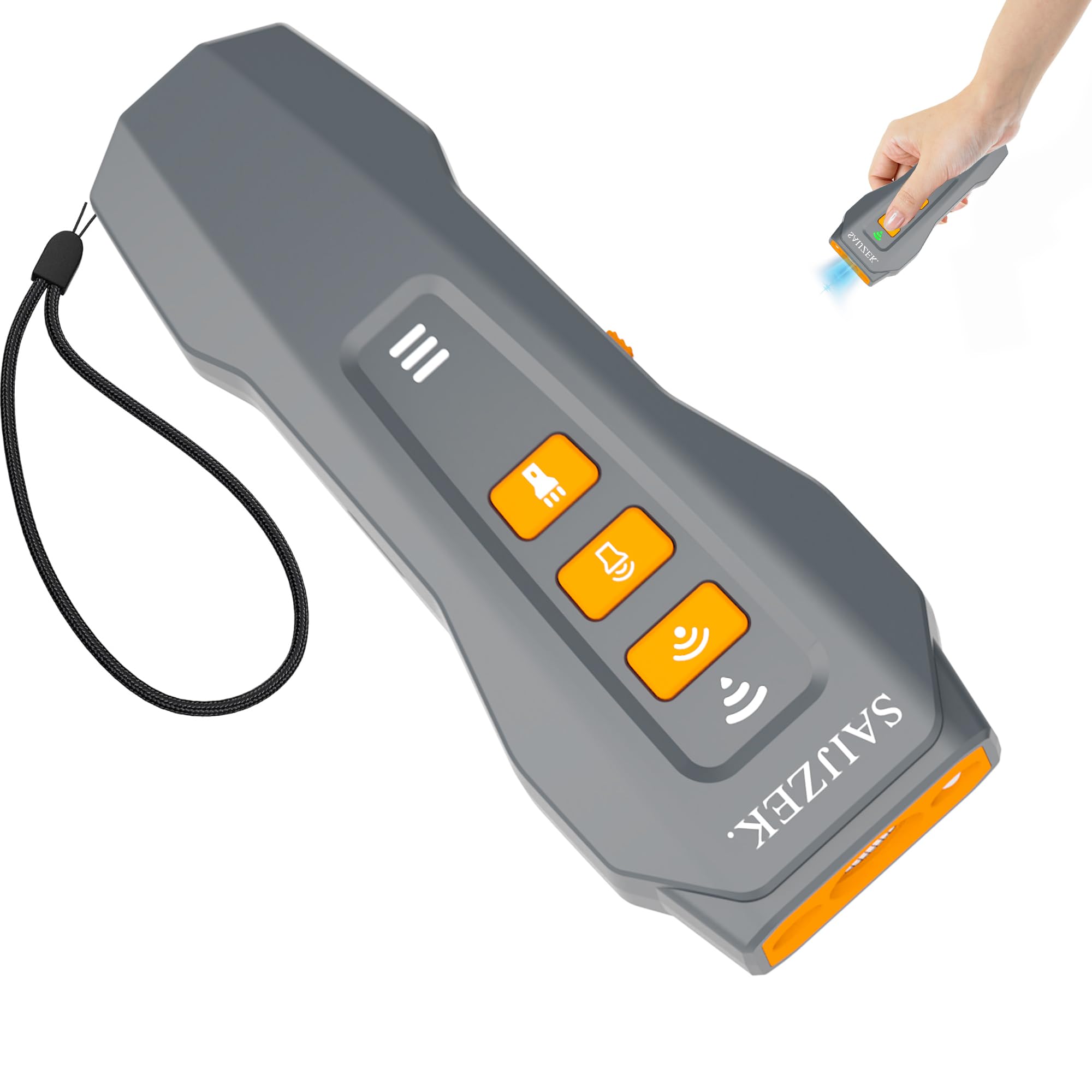 Saijzek. Ultrasonic Dog Trainer G2 | 3-In-1 Bark Deterrent Training Device | Anti Barking Silencer | Barks No More Devices | Sto