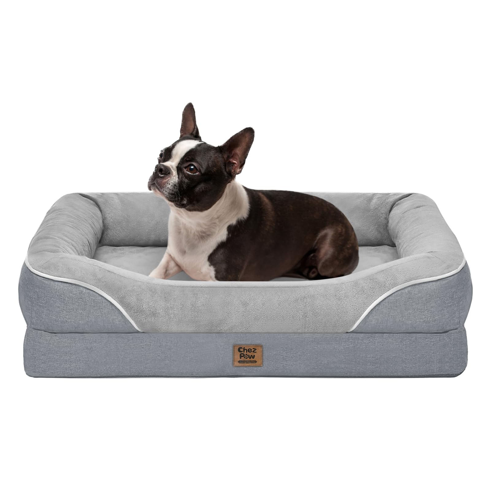 Orthopedic Washable Large Dog Bed - Egg Foam Dog Beds For Large And Medium Dogs Big Pet Beds With Removable Washable Cover And B