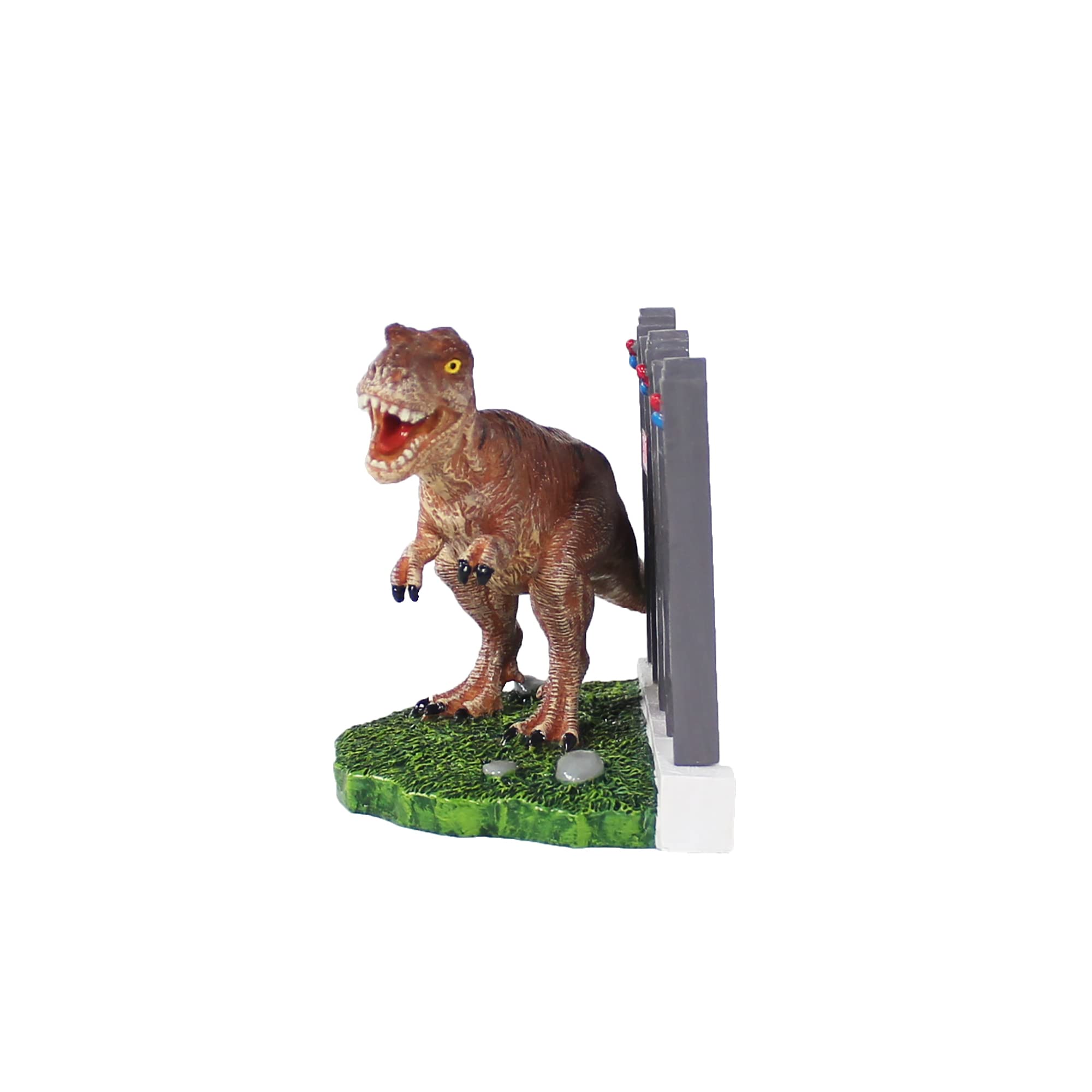 Penn-Plax Jurassic Park Officially Licensed Aquarium Decoration – T-Rex Escaping From Paddock – Safe For Freshwater And Saltwater Fish Tanks – Small