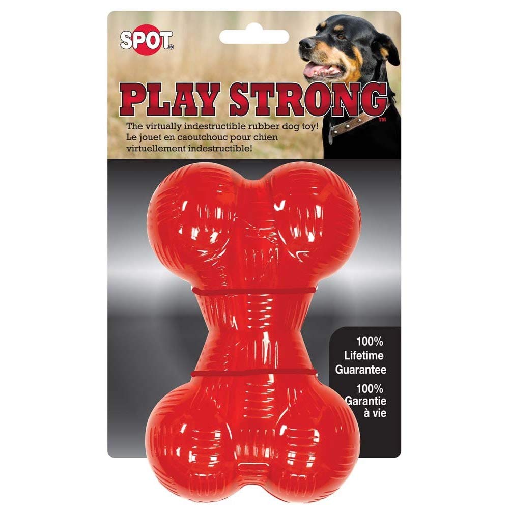 SPOT by Ethical Products Play Strong Bones Chew Toys and Ball Toys for Dog - Great for Aggressive Chewers and Puppies - Ball - S