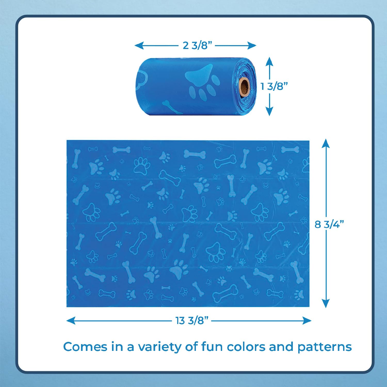 Best Pet Supplies Dog Poop Bags (240 Bags) For Waste Refuse Cleanup, Doggy Roll Replacements For Outdoor Puppy Walking And Trave