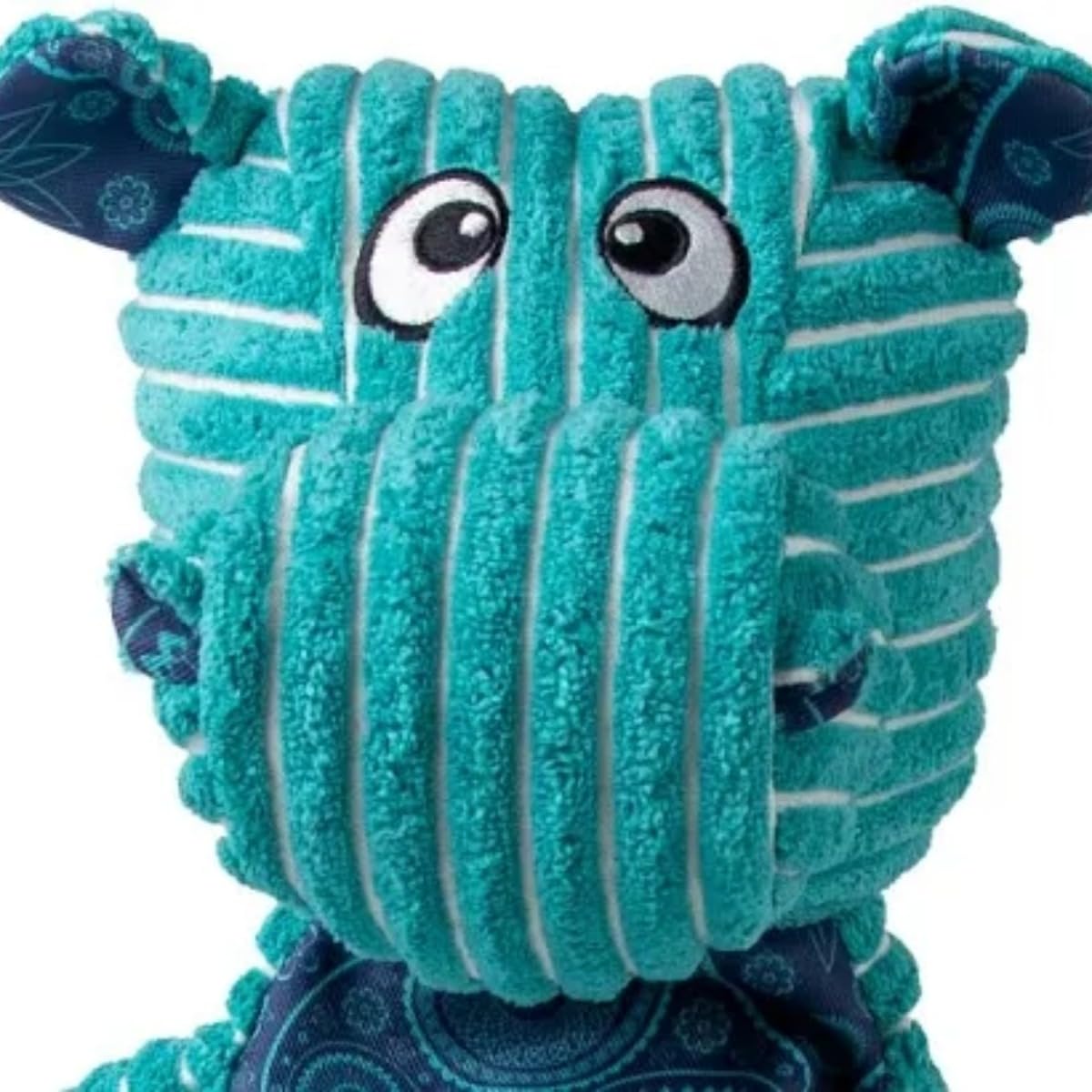 KONG Floppy Knots - Durable No-Stuffing Squeaky Rope & Plush Dog Toy - for Teething, Playing (Hippo, Extra Large)